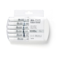 Winsor and Newton Pigment Marker Cool Greys set of 6